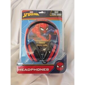 eKids WIRED Headphone with Parental Volume Limiter [ Spider-Man Edition ] NEW